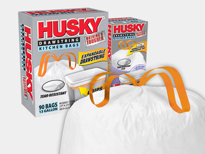Husky 42 gal. Heavy-Duty Clean-Up Bags (200-Count)